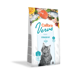 CALIBRA Cat Verve Sterilised Herring 750g - karma dla kotów z nadwagą, wykastrowanych i dorosłych kotów